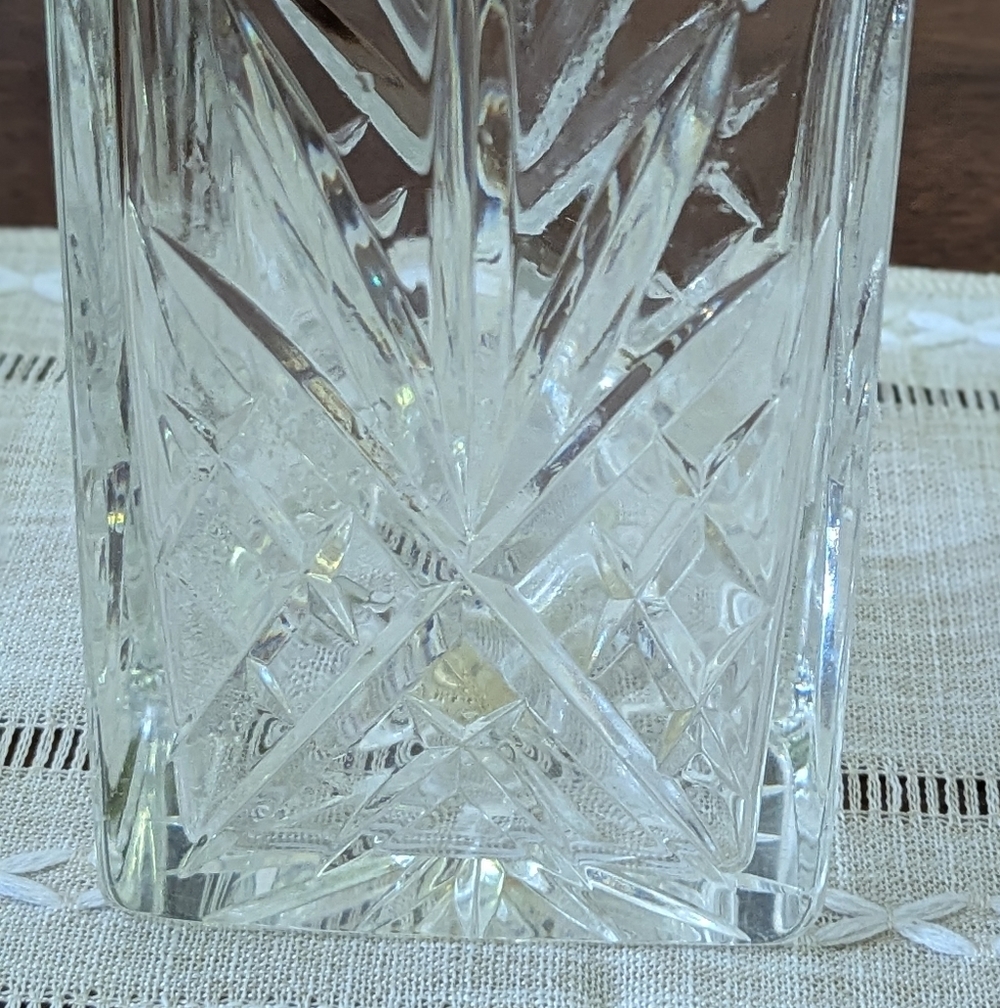 Vintage Cut Crystal Liquor Glass Decanter - Picture 3 of 10